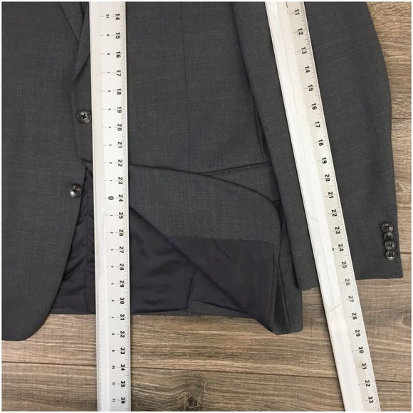 Joseph Abboud Mens Blazer Sport Coat Two Button Jacket Wool 44R Casual Suits USA - Picture 13 of 13